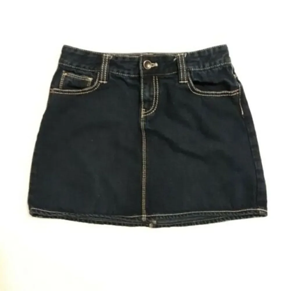 Gap Kids Girls Sz 14 Denim Blue Jean Mini Skirt